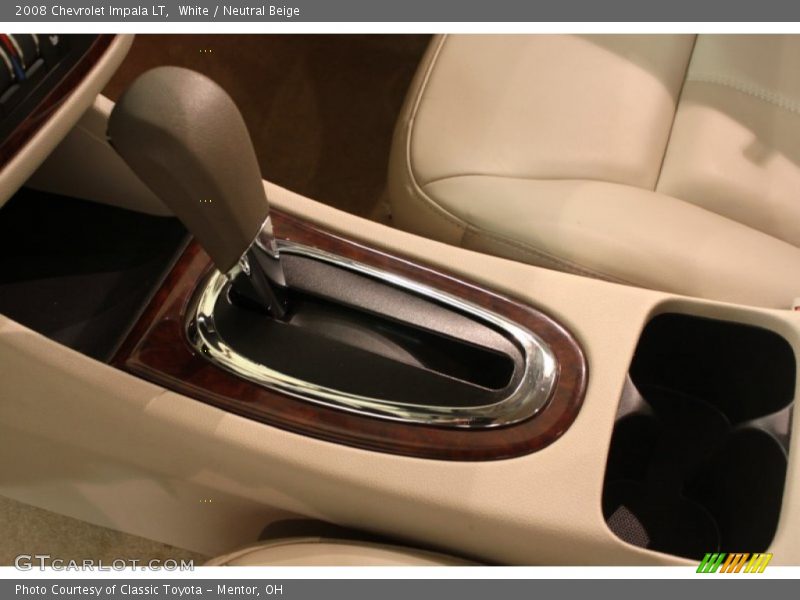 White / Neutral Beige 2008 Chevrolet Impala LT