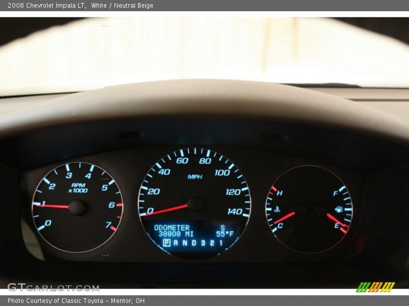 White / Neutral Beige 2008 Chevrolet Impala LT