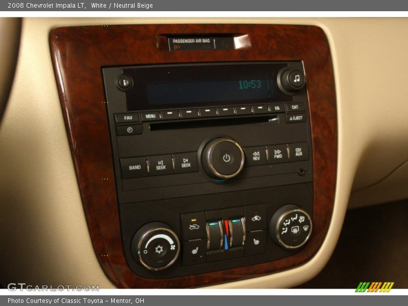 White / Neutral Beige 2008 Chevrolet Impala LT