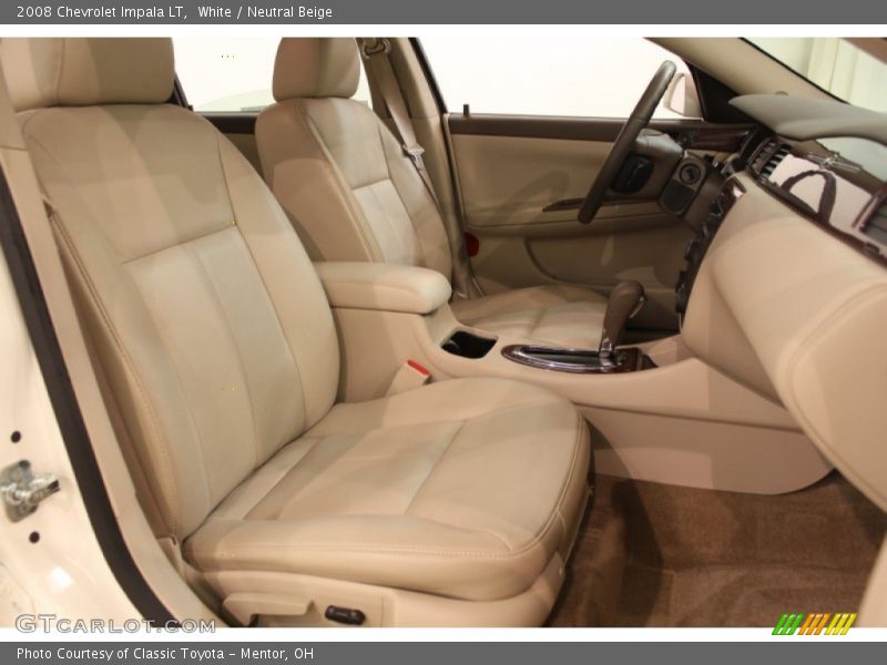 White / Neutral Beige 2008 Chevrolet Impala LT