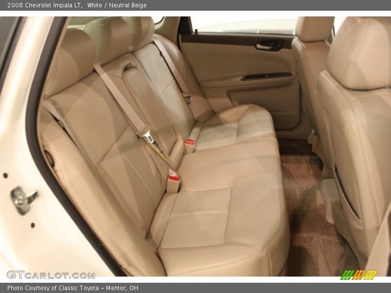 White / Neutral Beige 2008 Chevrolet Impala LT