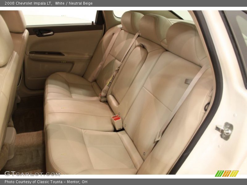 White / Neutral Beige 2008 Chevrolet Impala LT