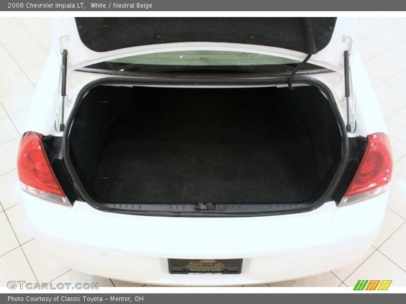 White / Neutral Beige 2008 Chevrolet Impala LT