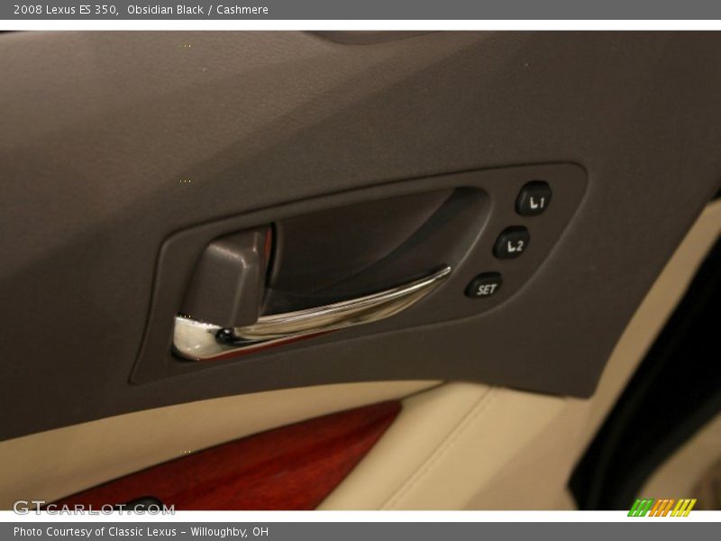 Obsidian Black / Cashmere 2008 Lexus ES 350