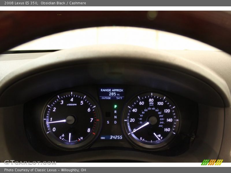 Obsidian Black / Cashmere 2008 Lexus ES 350