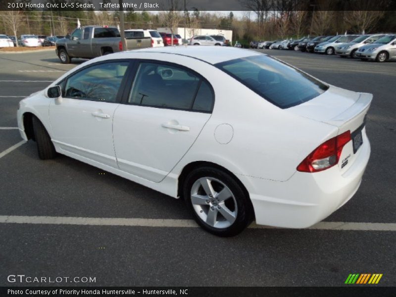 Taffeta White / Black 2010 Honda Civic LX-S Sedan