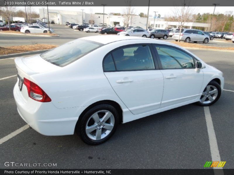 Taffeta White / Black 2010 Honda Civic LX-S Sedan