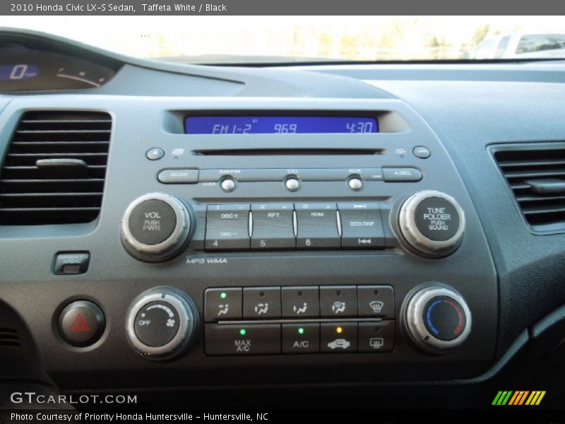 Taffeta White / Black 2010 Honda Civic LX-S Sedan