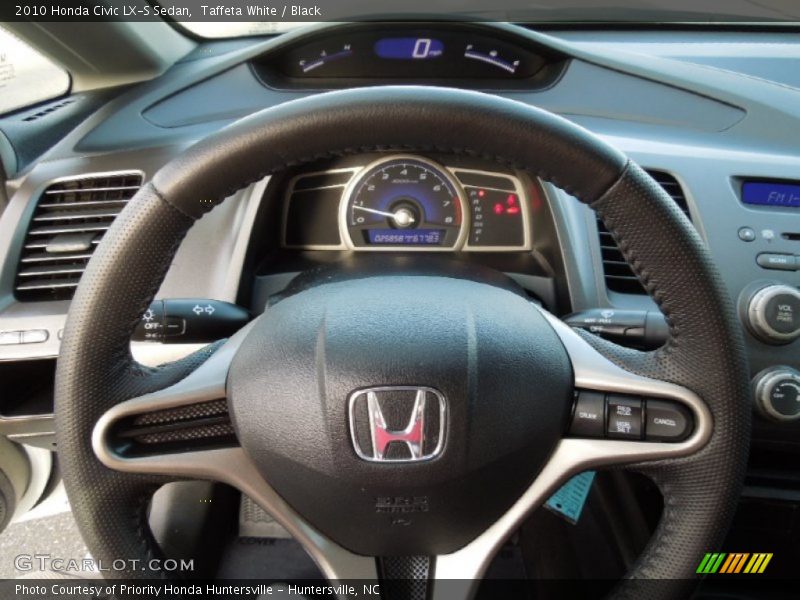 Taffeta White / Black 2010 Honda Civic LX-S Sedan