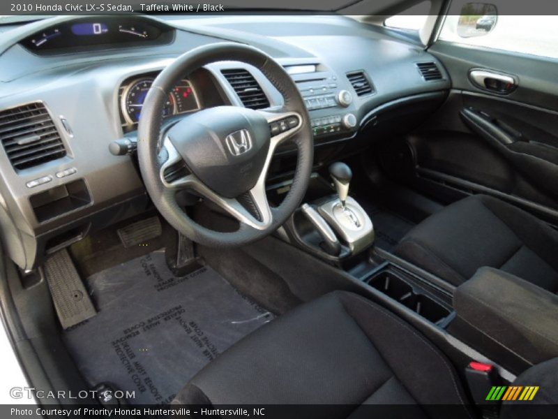 Taffeta White / Black 2010 Honda Civic LX-S Sedan