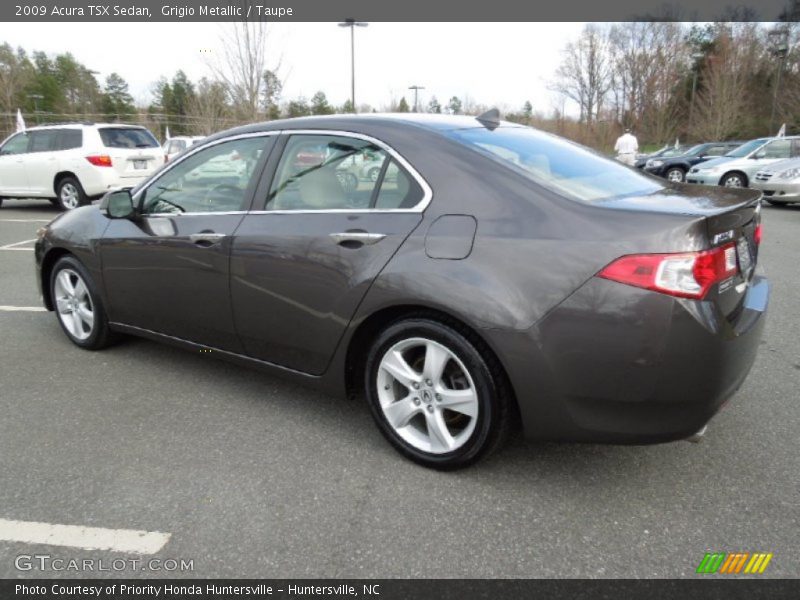 Grigio Metallic / Taupe 2009 Acura TSX Sedan