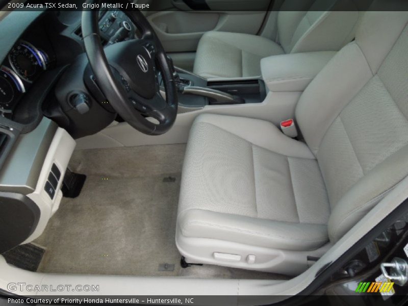 Grigio Metallic / Taupe 2009 Acura TSX Sedan