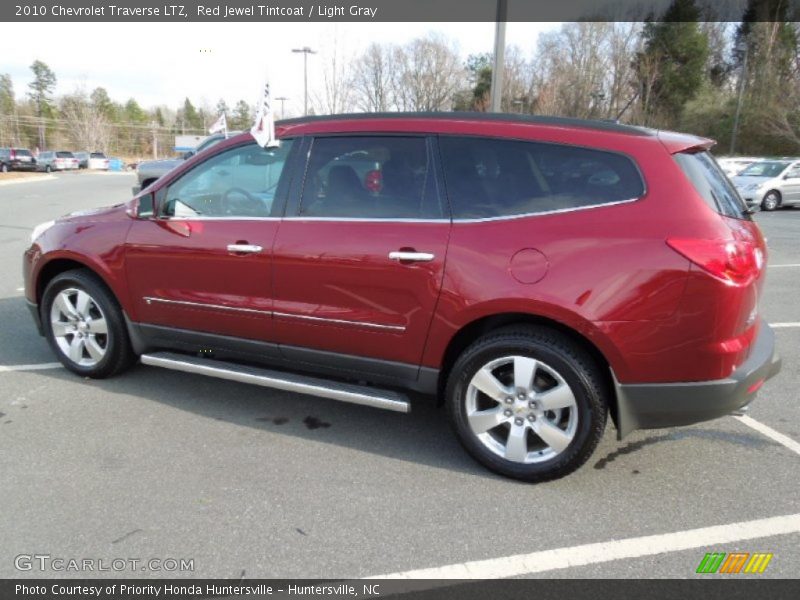 Red Jewel Tintcoat / Light Gray 2010 Chevrolet Traverse LTZ