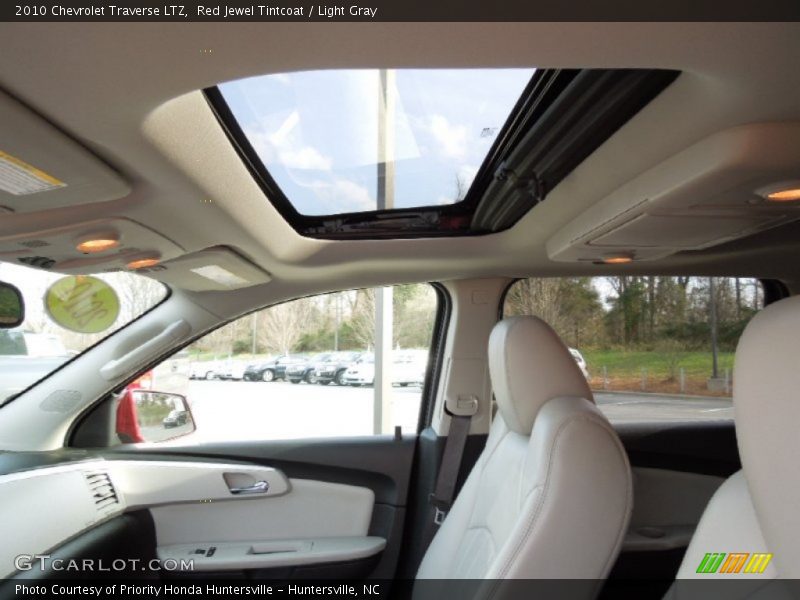 Red Jewel Tintcoat / Light Gray 2010 Chevrolet Traverse LTZ