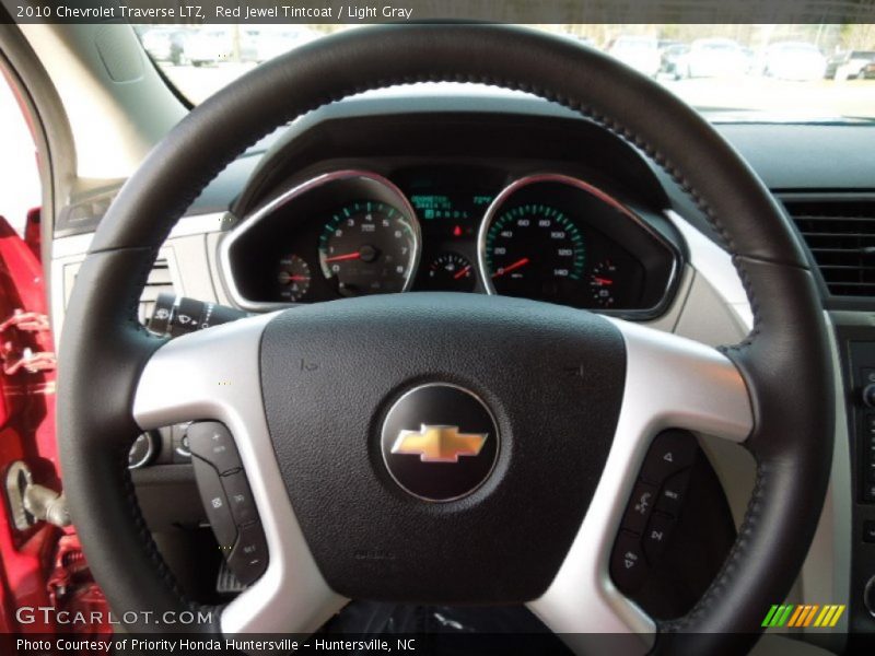 Red Jewel Tintcoat / Light Gray 2010 Chevrolet Traverse LTZ