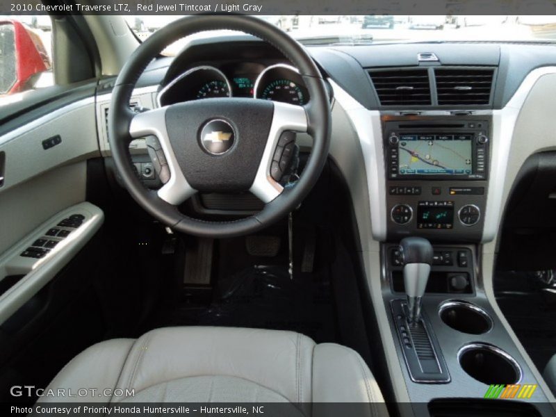 Red Jewel Tintcoat / Light Gray 2010 Chevrolet Traverse LTZ