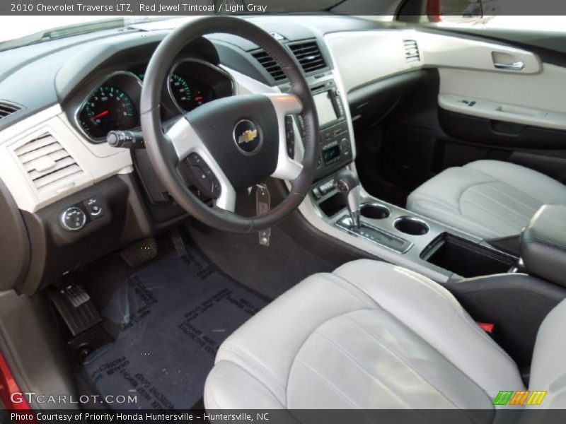 Red Jewel Tintcoat / Light Gray 2010 Chevrolet Traverse LTZ