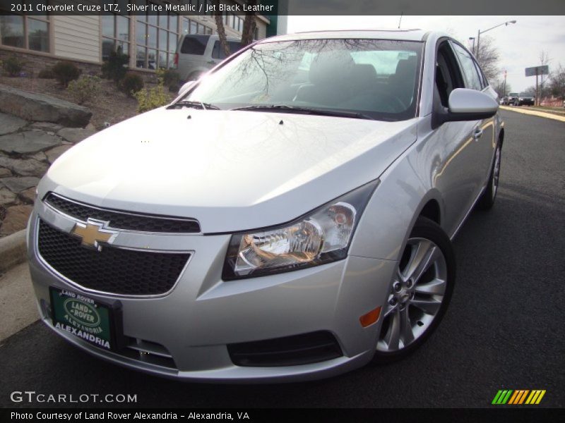 Silver Ice Metallic / Jet Black Leather 2011 Chevrolet Cruze LTZ