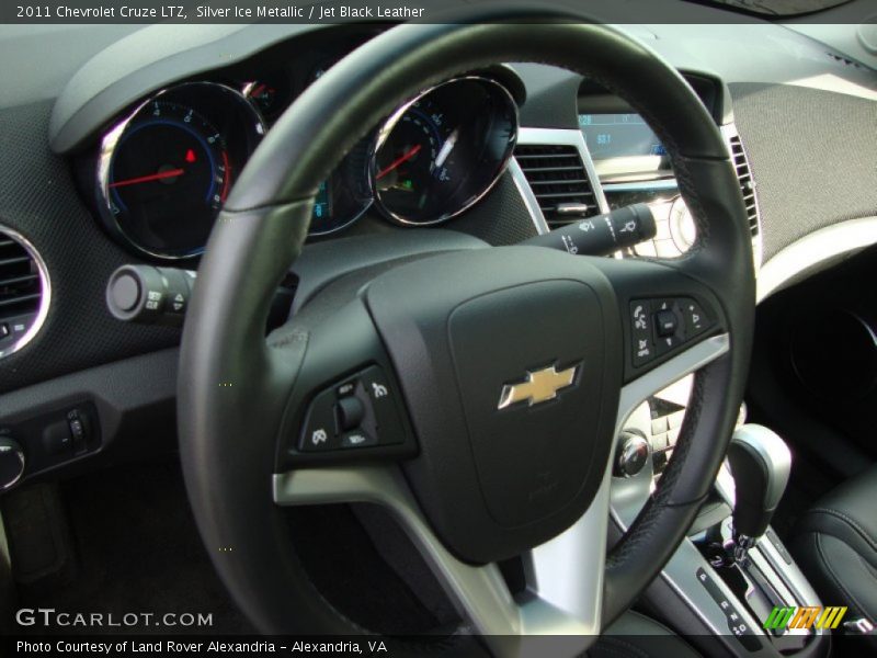 Silver Ice Metallic / Jet Black Leather 2011 Chevrolet Cruze LTZ