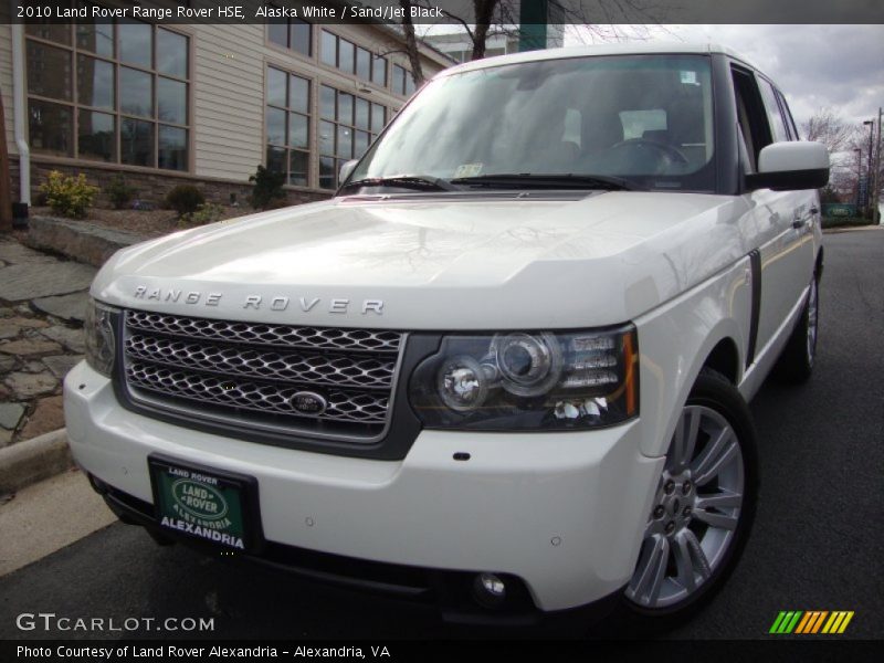 Alaska White / Sand/Jet Black 2010 Land Rover Range Rover HSE