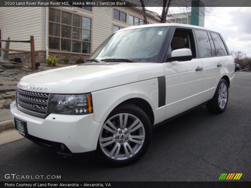 Alaska White / Sand/Jet Black 2010 Land Rover Range Rover HSE