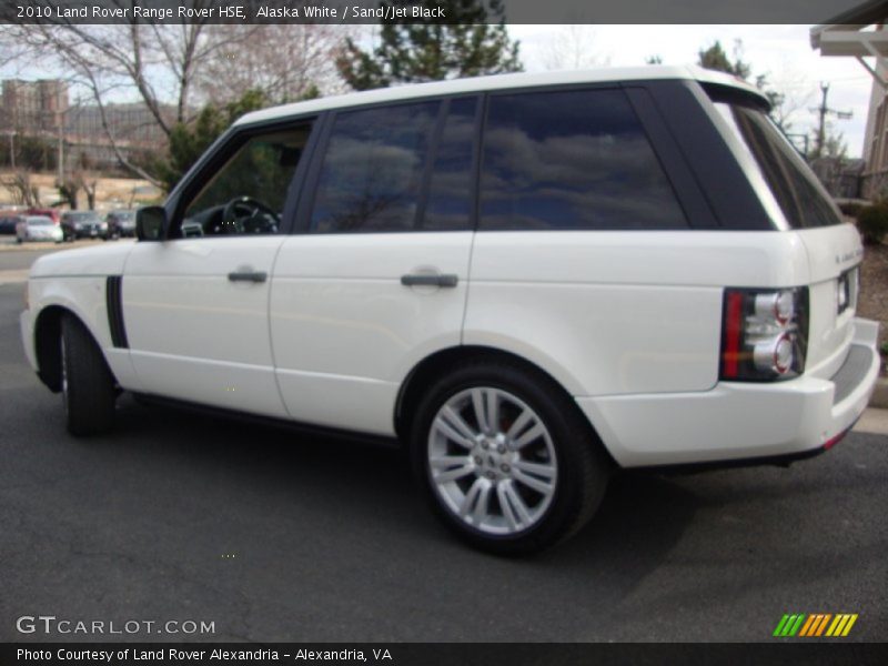 Alaska White / Sand/Jet Black 2010 Land Rover Range Rover HSE