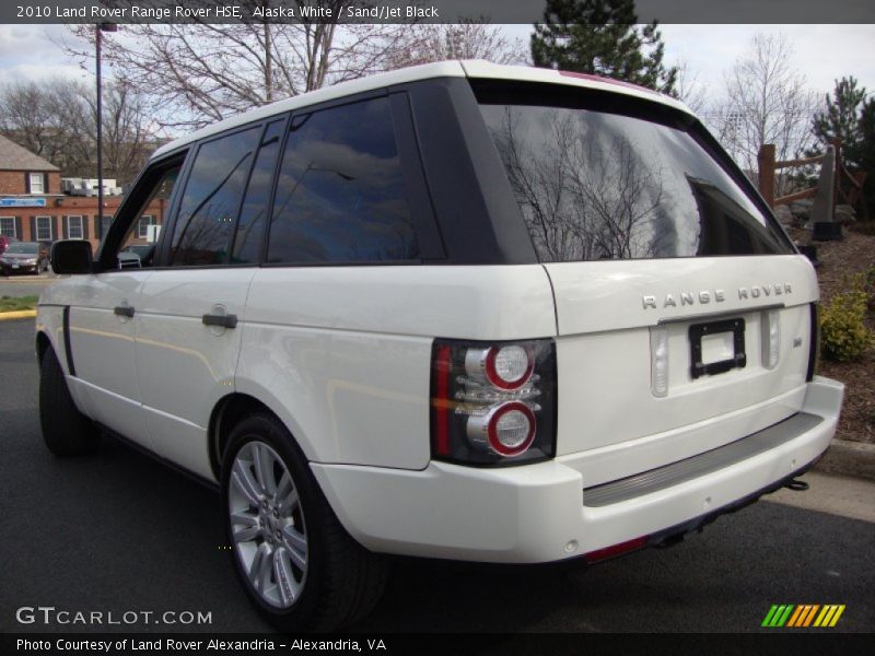 Alaska White / Sand/Jet Black 2010 Land Rover Range Rover HSE