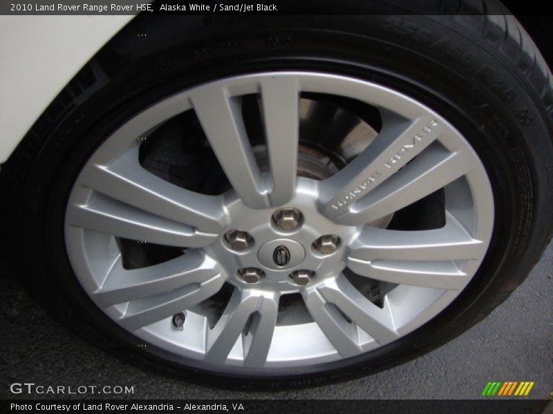 Alaska White / Sand/Jet Black 2010 Land Rover Range Rover HSE