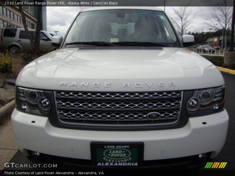 Alaska White / Sand/Jet Black 2010 Land Rover Range Rover HSE