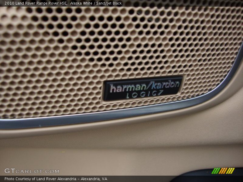 Alaska White / Sand/Jet Black 2010 Land Rover Range Rover HSE