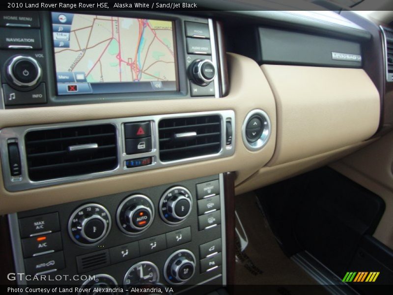 Alaska White / Sand/Jet Black 2010 Land Rover Range Rover HSE