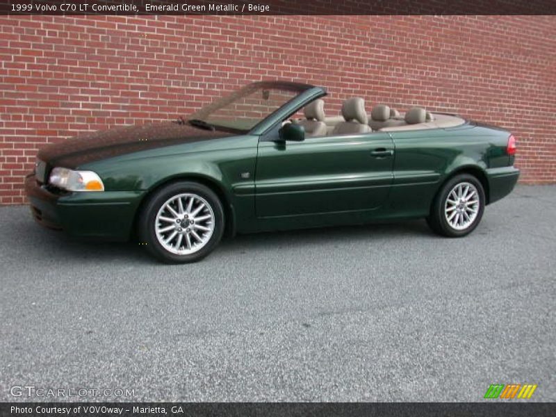 Emerald Green Metallic / Beige 1999 Volvo C70 LT Convertible