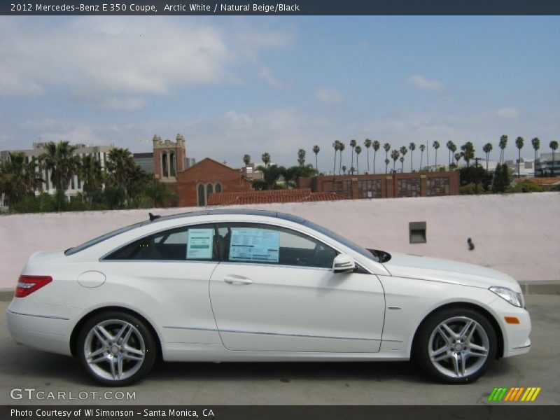 Arctic White / Natural Beige/Black 2012 Mercedes-Benz E 350 Coupe