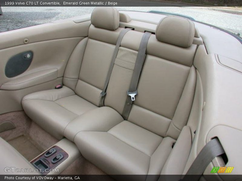 Rear Seat of 1999 C70 LT Convertible