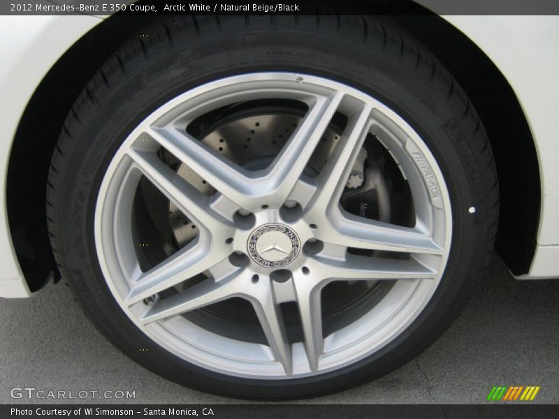 Arctic White / Natural Beige/Black 2012 Mercedes-Benz E 350 Coupe