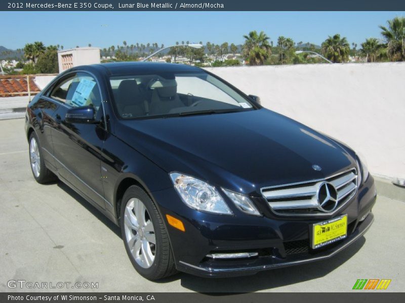 Lunar Blue Metallic / Almond/Mocha 2012 Mercedes-Benz E 350 Coupe
