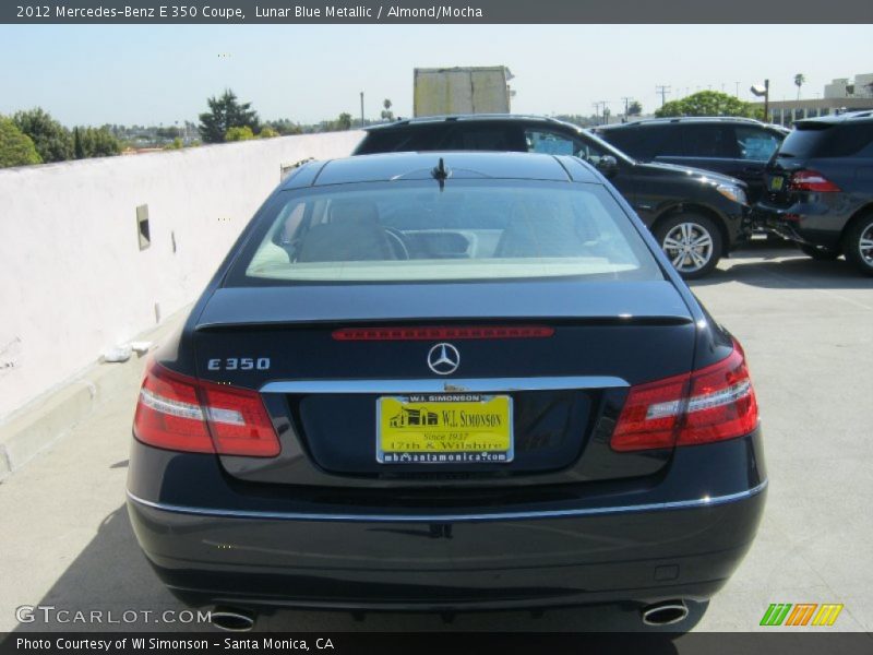 Lunar Blue Metallic / Almond/Mocha 2012 Mercedes-Benz E 350 Coupe