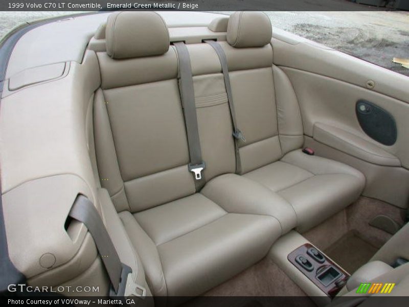 Rear Seat of 1999 C70 LT Convertible