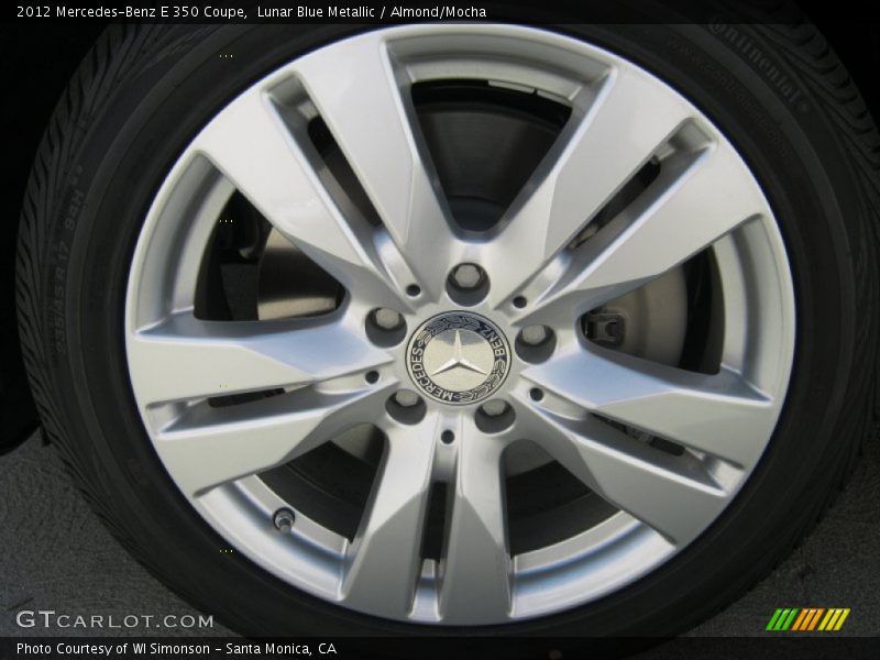 Lunar Blue Metallic / Almond/Mocha 2012 Mercedes-Benz E 350 Coupe
