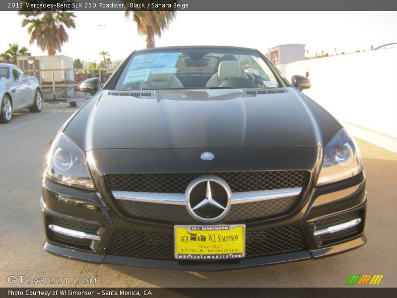 Black / Sahara Beige 2012 Mercedes-Benz SLK 250 Roadster
