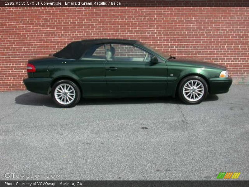 Emerald Green Metallic / Beige 1999 Volvo C70 LT Convertible