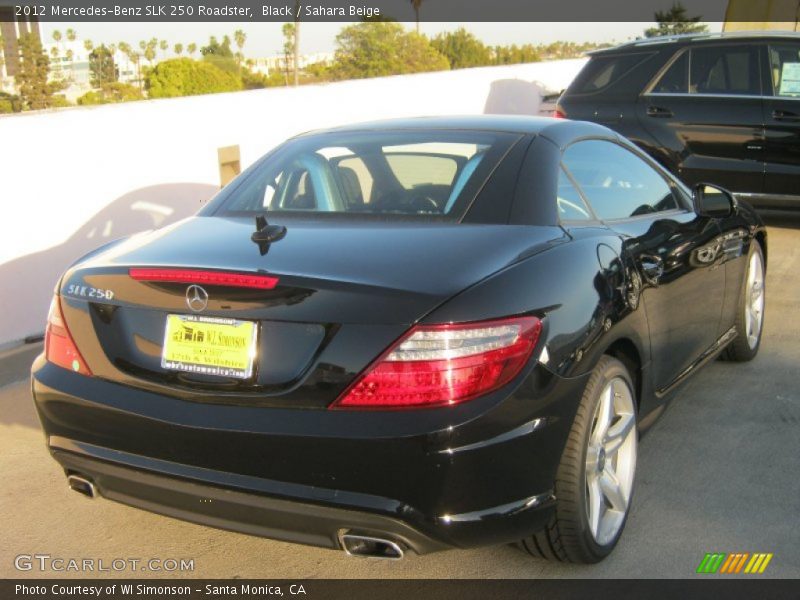 Black / Sahara Beige 2012 Mercedes-Benz SLK 250 Roadster