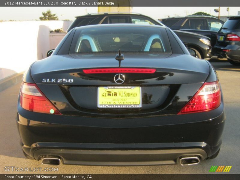 Black / Sahara Beige 2012 Mercedes-Benz SLK 250 Roadster