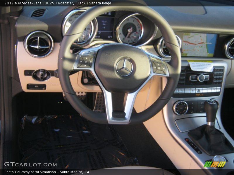 Black / Sahara Beige 2012 Mercedes-Benz SLK 250 Roadster