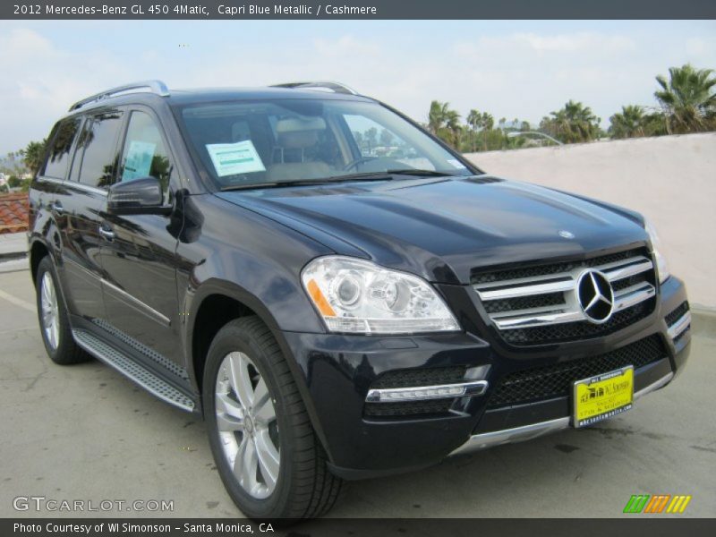 Capri Blue Metallic / Cashmere 2012 Mercedes-Benz GL 450 4Matic