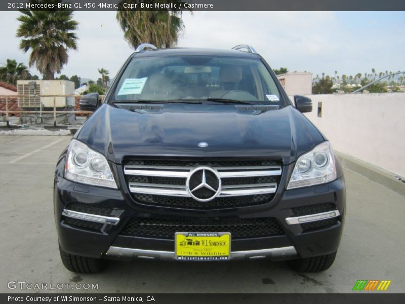 Capri Blue Metallic / Cashmere 2012 Mercedes-Benz GL 450 4Matic