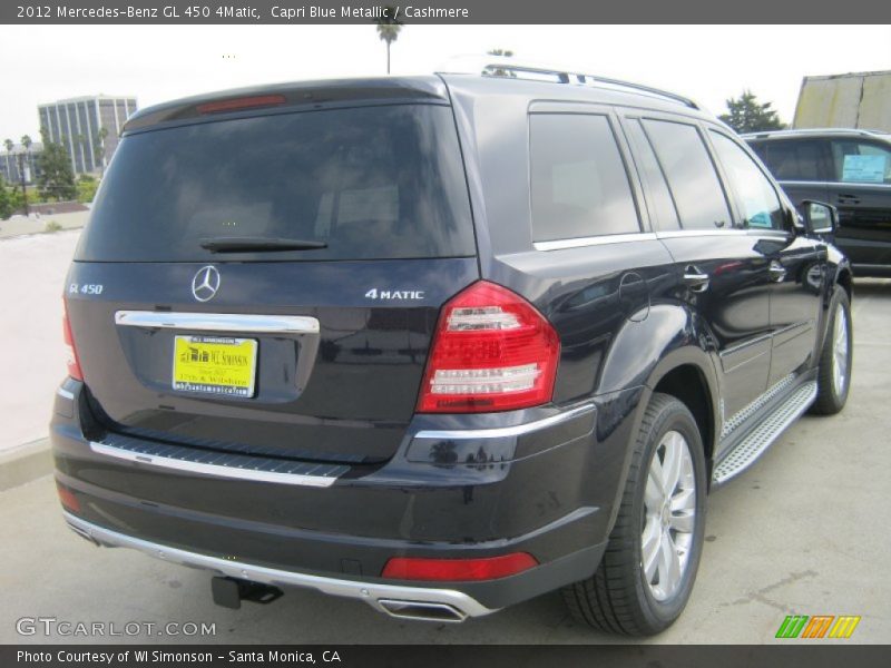 Capri Blue Metallic / Cashmere 2012 Mercedes-Benz GL 450 4Matic