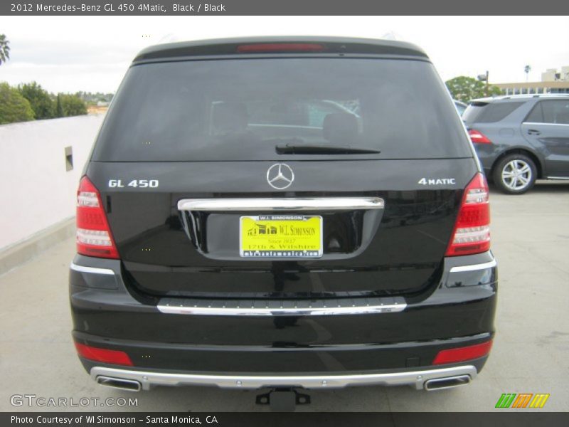 Black / Black 2012 Mercedes-Benz GL 450 4Matic