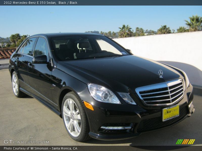 Black / Black 2012 Mercedes-Benz E 350 Sedan