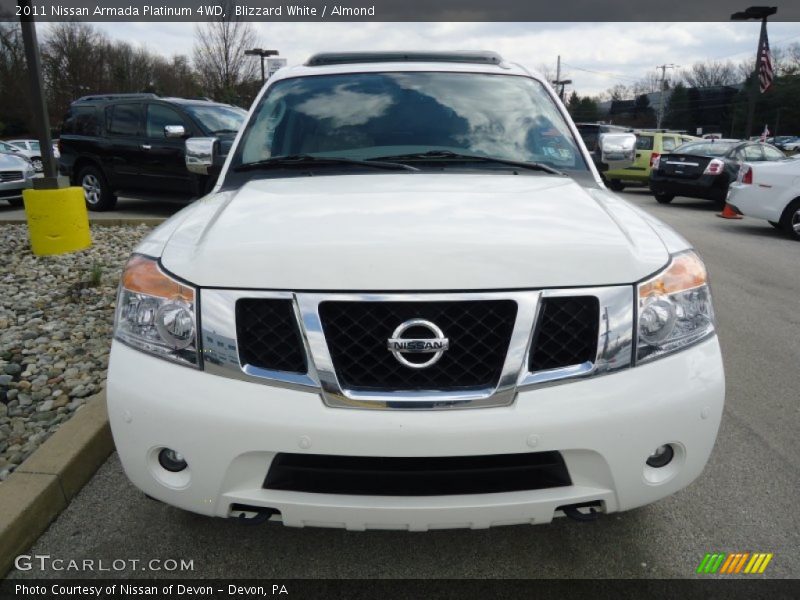 Blizzard White / Almond 2011 Nissan Armada Platinum 4WD